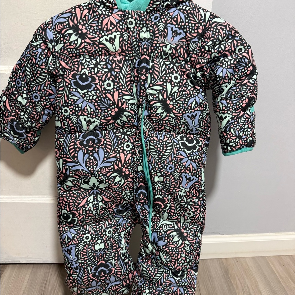 Columbia Kids Floral one piece snowsuit